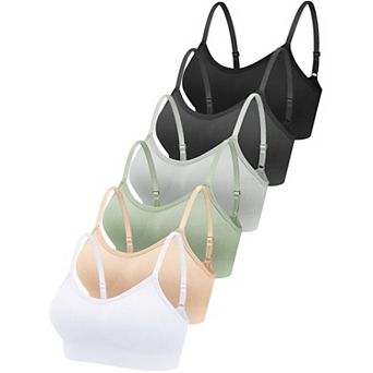 6 pc Women Sports Bra Wireless Padded Camisole Tank Top