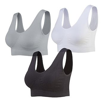 3-pack Seamless Sports Bra Wirefree Yoga Padded Women