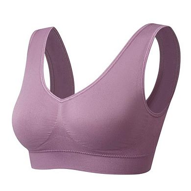 3 Pack Women's Seamless Sports Bra Removable Pads