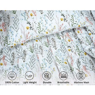 4 Piece California King Percale Sheets Crisp Breathable Hotel-style Set