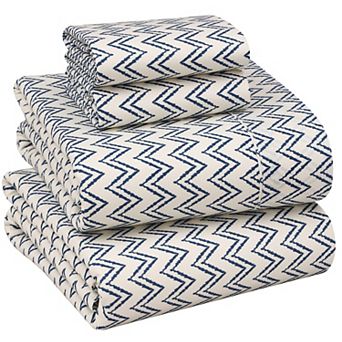 4 pc California King Percale Sheets Crisp Breathable Hotel-style Set