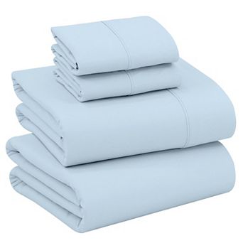 4 pc King Ton Percale Sheets King Bed Set