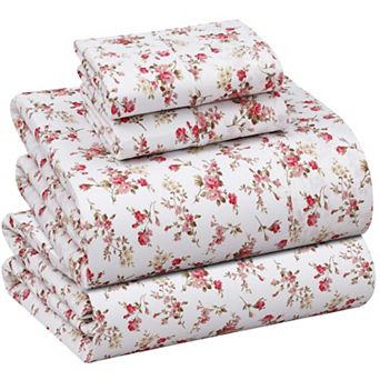 4 pc King Ton Percale Sheets King Bed Set