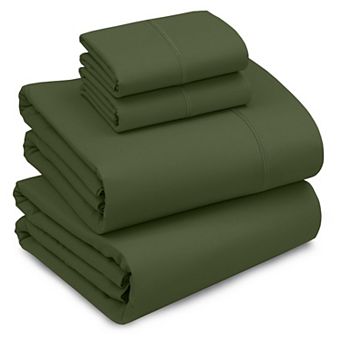 4 pc King Ton Percale Sheets King Bed Set