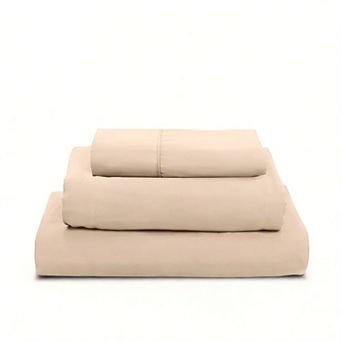 3 pc Twin XL Sheet Set Dorm Soft Breathablefiber College Fitted Flat