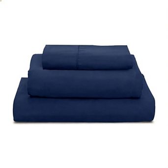 3 pc Twin XL Sheet Set Dorm Soft Breathablefiber College Fitted Flat