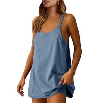 Women Tennis Dress Workout Mini Built-in Shorts