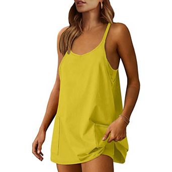 Women Tennis Dress Workout Mini Built-in Shorts
