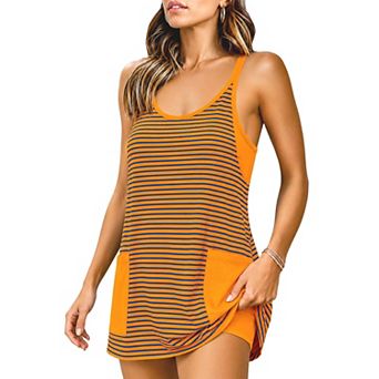 Women's Athletic Tennis Dress Built-in Shorts Summer Travel