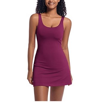 Women's Tennis Dress Built-in Shorts Pockets Athletic Golf Sports