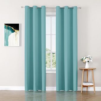 2 panels Blackout Curtains Bedroom Thermal Grommet Panels 70"W x 63"L