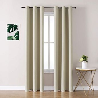 2 panels Blackout Curtains Bedroom Thermal Grommet Panels 70"W x 63"L