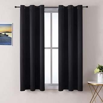 2 panels Blackout Curtains Bedroom Thermal Grommet Panels 70"W x 63"L