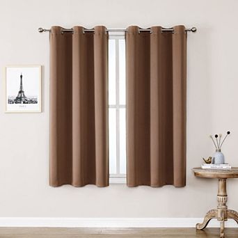 2 panels Blackout Curtains Bedroom Thermal Grommet Panels 70"W x 63"L