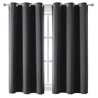 2 panels Blackout Curtains Bedroom Thermal Grommet Panels 70"W x 63"L