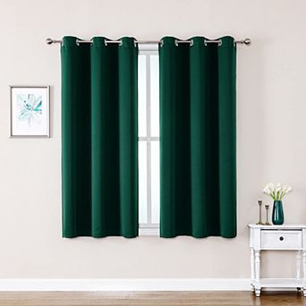2 panels Blackout Curtains Bedroom Thermal Grommet Panels 70"W x 63"L