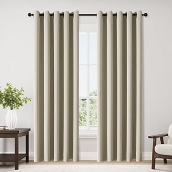 2 Panels Blackout Curtains Bedroom Thermal Grommet 70"W x 84"L