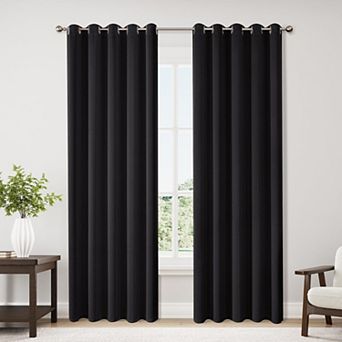 2 Panels Blackout Curtains Bedroom Thermal Grommet 70"W x 84"L