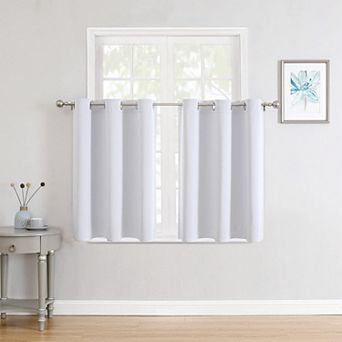 2 panels Small Window Curtains Grommet Thermal Room Darkening 42"W x 36"L