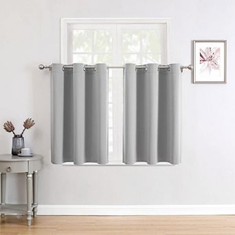 2 panels Small Window Curtains Grommet Thermal Room Darkening 42"W x 36"L