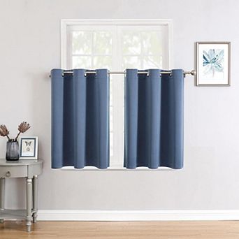 2 panels Small Window Curtains Grommet Thermal Room Darkening 42"W x 36"L