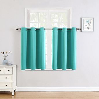 2 panels Small Window Curtains Grommet Thermal Room Darkening 42"W x 36"L
