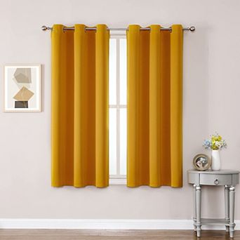 2 Panels Grommet Blackout Curtains Thermal Bedroom Living 38"W x 54"L
