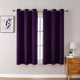 2 Panels Grommet Blackout Curtains Thermal Bedroom Living 38"W x 54"L