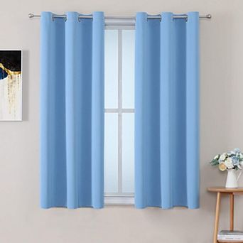 2 Panels Grommet Blackout Curtains Thermal Bedroom Living 38"W x 54"L