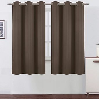 2 Panels Blackout Curtain Panels Thermal Room Darkening Bedroom