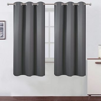 2 Panels Blackout Curtain Panels Thermal Room Darkening Bedroom
