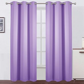 2 Panels Blackout Curtain Panels Thermal Room Darkening Bedroom