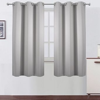 2 Panels Blackout Curtain Panels Thermal Room Darkening Bedroom