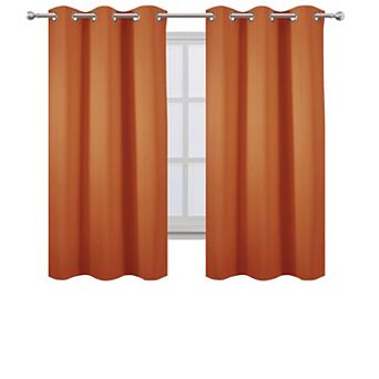 2 Panels Blackout Curtain Panels Thermal Room Darkening Bedroom