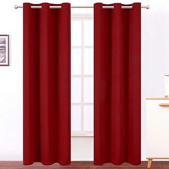 2 Panels Blackout Curtain Panels Thermal Room Darkening Bedroom