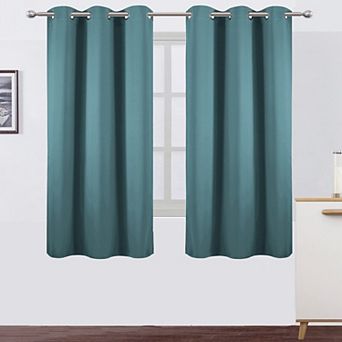 2 Panels Blackout Curtain Panels Thermal Room Darkening Bedroom