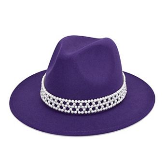 Womens Wide Brim Fedora Panama Hat