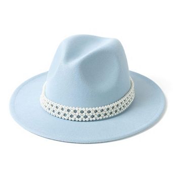 Womens Wide Brim Fedora Panama Hat