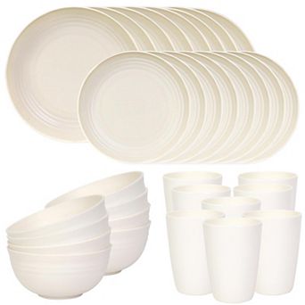 Unbreakable Dinnerware Set Camping RV Microwave Safe