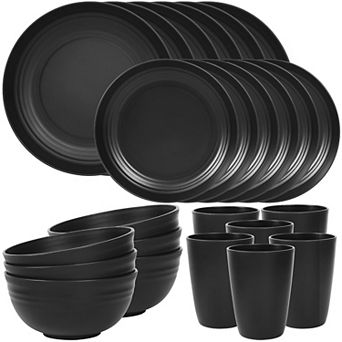 Unbreakable Dinnerware Set Camping RV Microwave Safe
