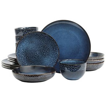 Manila Bay Stoneware Dinnerware Set Reactive Glaze