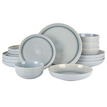 Manila Bay Stoneware Dinnerware Set Reactive Glaze