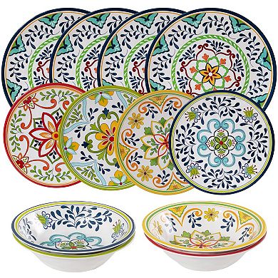 Rustic Oceanic Dinnerware Set Outdoor Patio Farmhouse Camper RV