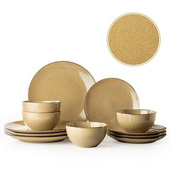 Plates And Sets Reactive Glaze Starflecked Shore Brown
