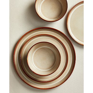 Ceramic Dinnerware Set Plate Bowl Microwave Safe Chip Resistant Unique