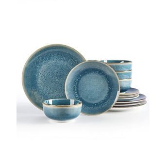 Porcelain Plates Dinnerware Set Handmade Chip Resistant