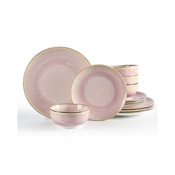Porcelain Plates Dinnerware Set Handmade Chip Resistant