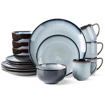 Ceramic Dinnerware Set Reactive Glaze Chip Resistant