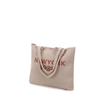 Women's Crocheted Tote Bag Aesthetic Shoulder Satchel
