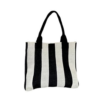 Women's Crocheted Tote Bag Aesthetic Shoulder Satchel
